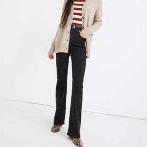 Madewell Skinny Flare Jeans in black Belway Wash - size 25